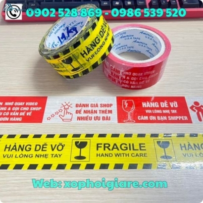 Băng Keo Hàng Dễ Vỡ-In Ấn Theo Yêu Cầu